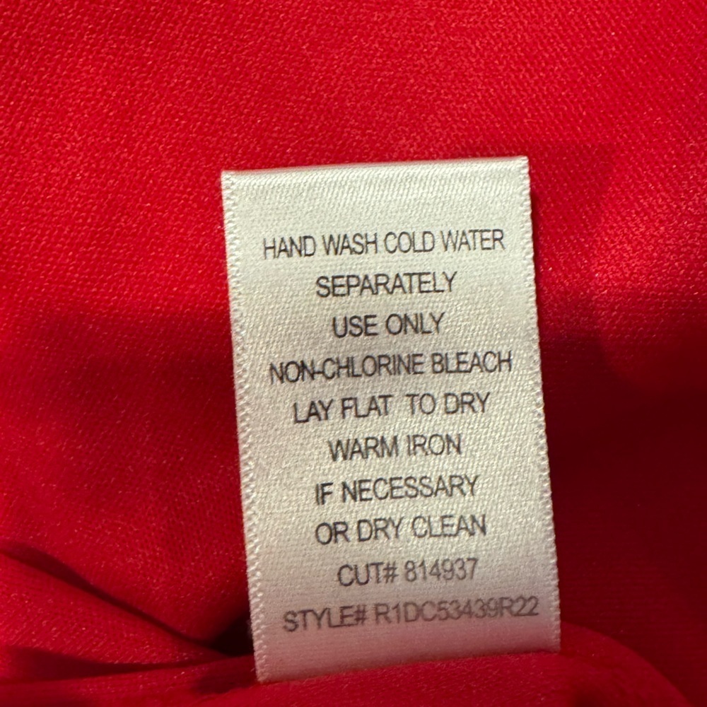 Rabbit Rabbit Rabbit Designs Red Lace Dress, Size 16 - Picture 6 of 10